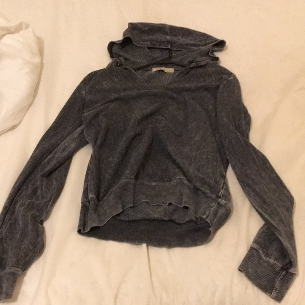 Washed out grey light hoodie